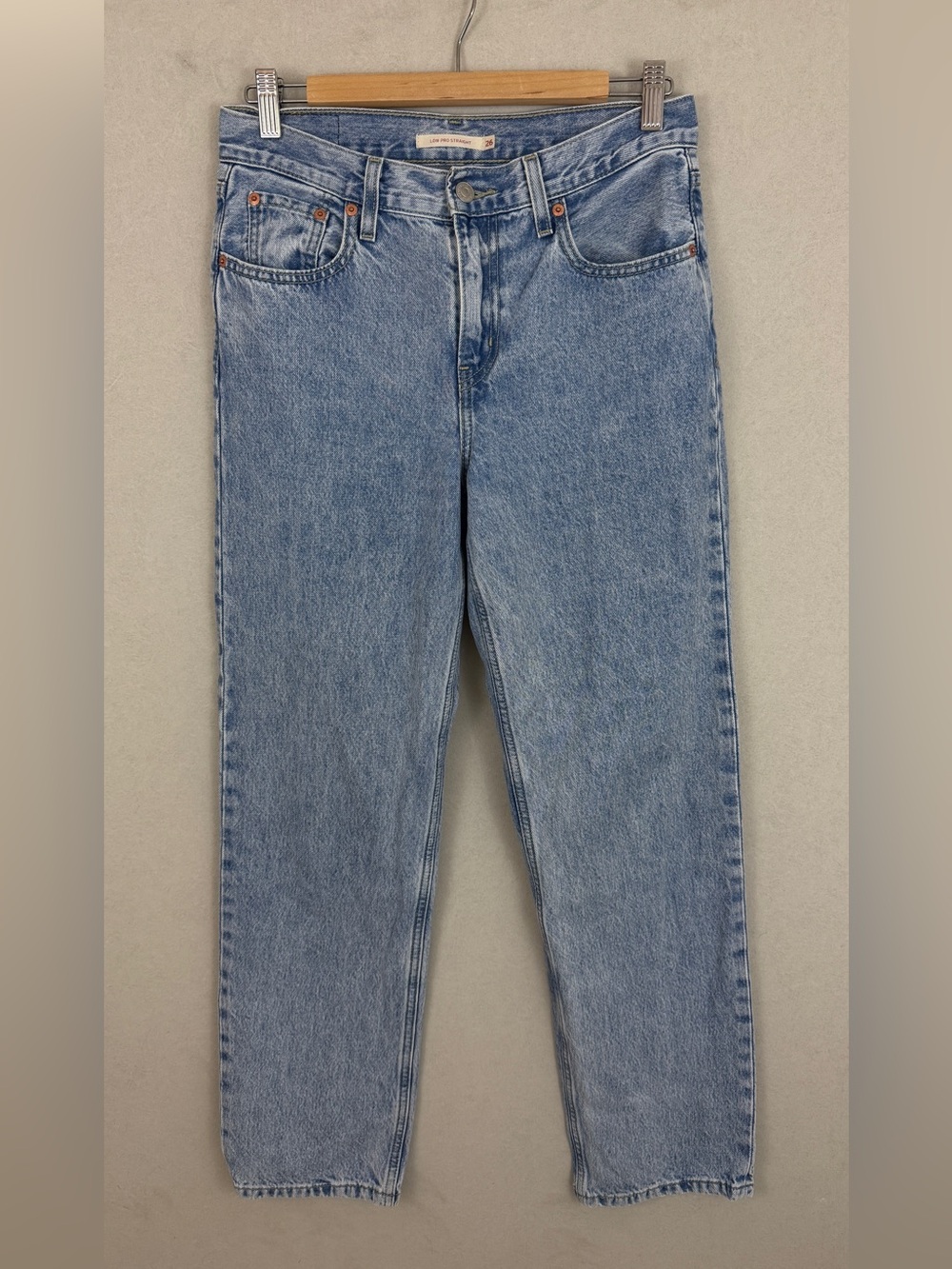 Light Wash Levi’s Low Pro Straight Leg Jeans
